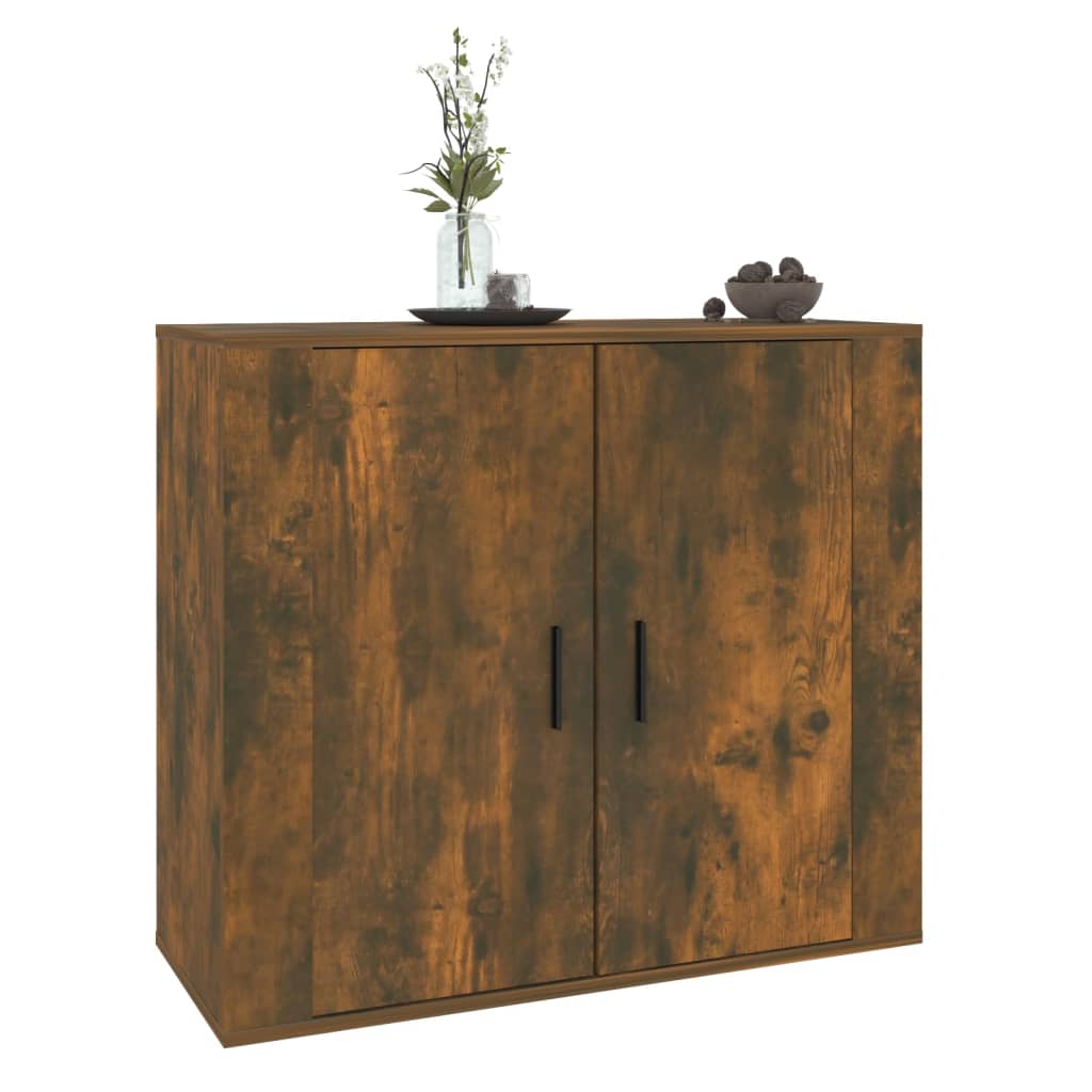 vidaXL Sideboard Räuchereiche 80x33x70 cm Holzwerkstoff