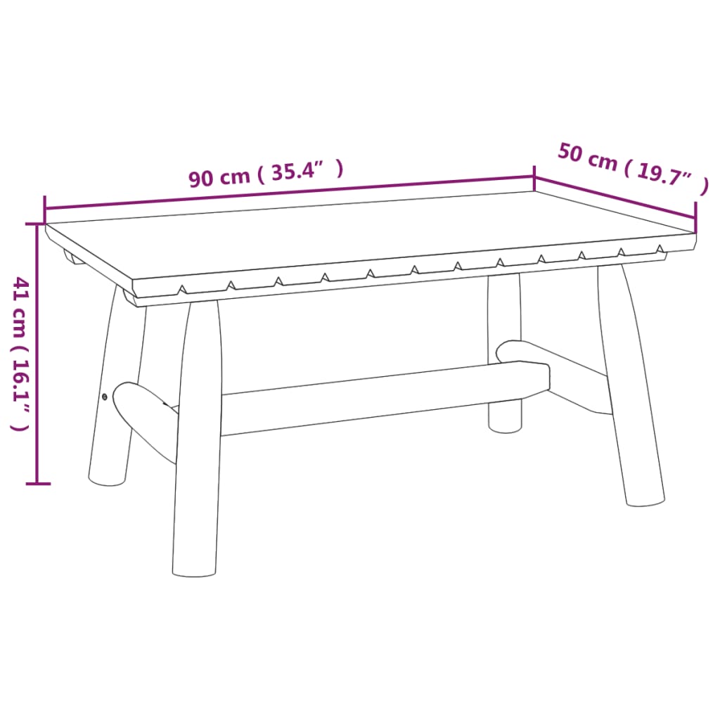 vidaXL 5-tlg. Garten-Lounge-Set Massivholz Fichte