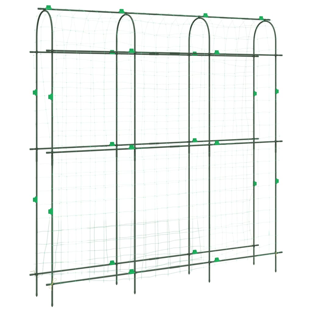 vidaXL Pflanzennetz U-Rahmen 181x31x182,5 cm Stahl