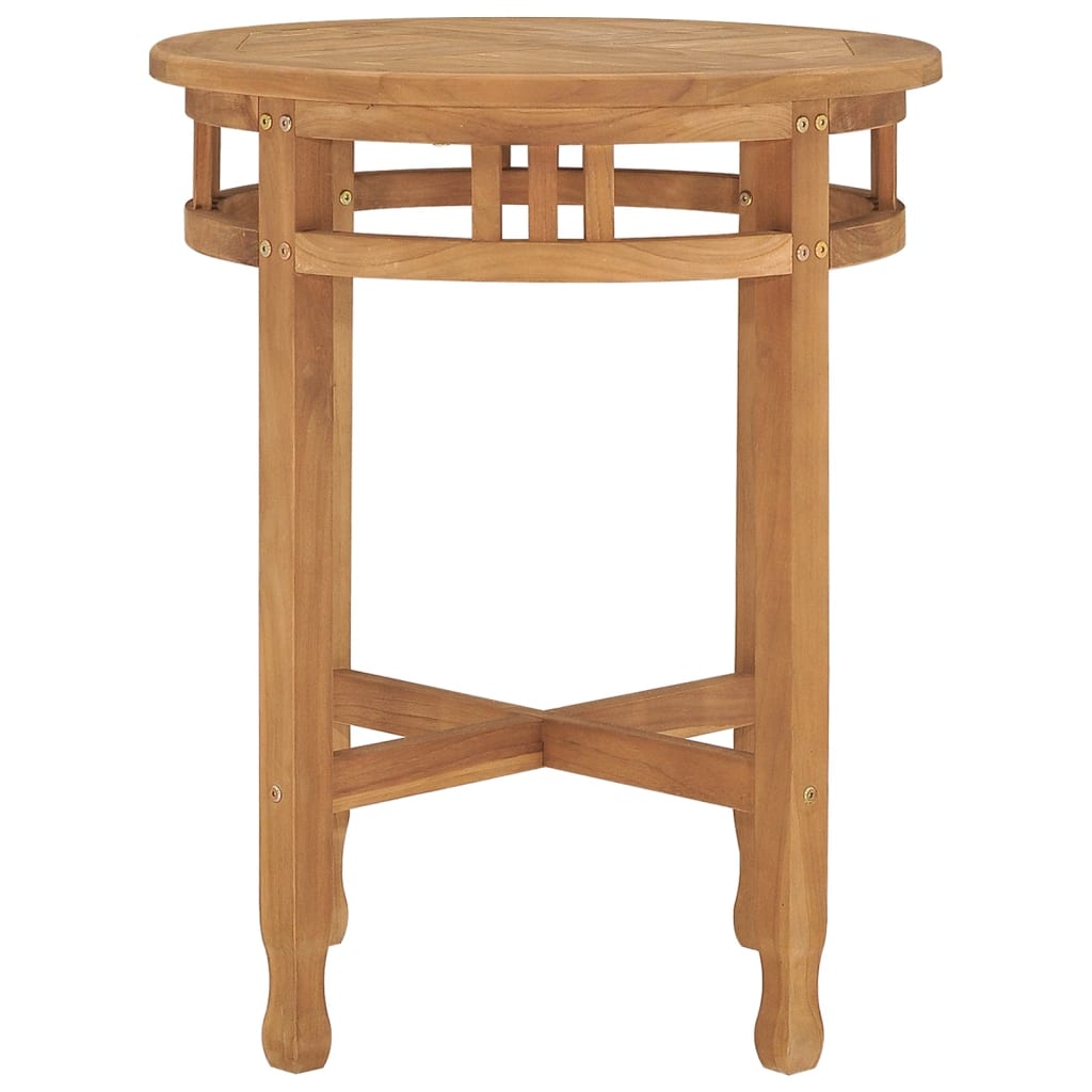 vidaXL Bistrotisch Ø60x60 cm Teak Massivholz