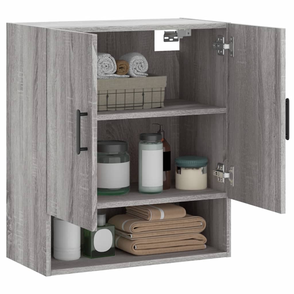 vidaXL Wandschrank Grau Sonoma 60x31x70 cm Holzwerkstoff