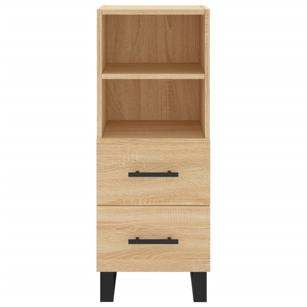 vidaXL Highboard Sonoma-Eiche 34,5x34x180 cm Holzwerkstoff