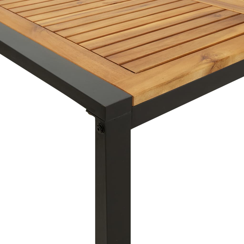 vidaXL Gartentisch mit Beinen in U-Form 160x80x75 cm Massivholz Akazie