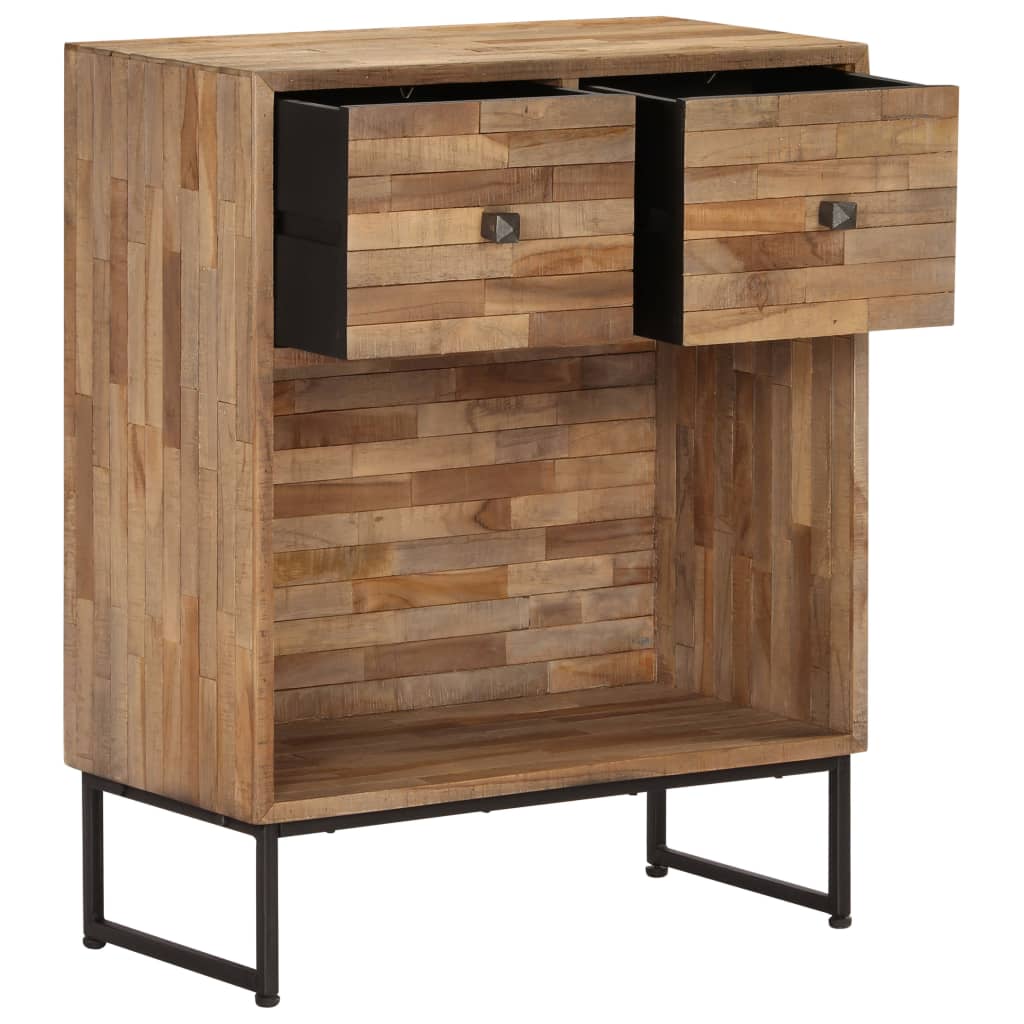 vidaXL Sideboard Recyceltes Teakholz 60x30x75 cm