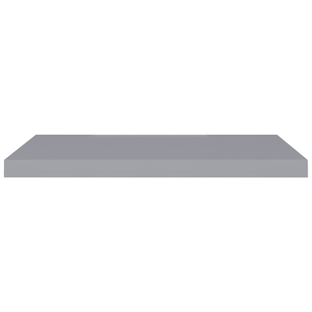 vidaXL Schweberegale 4 Stk. Grau 80x23,5x3,8 cm MDF