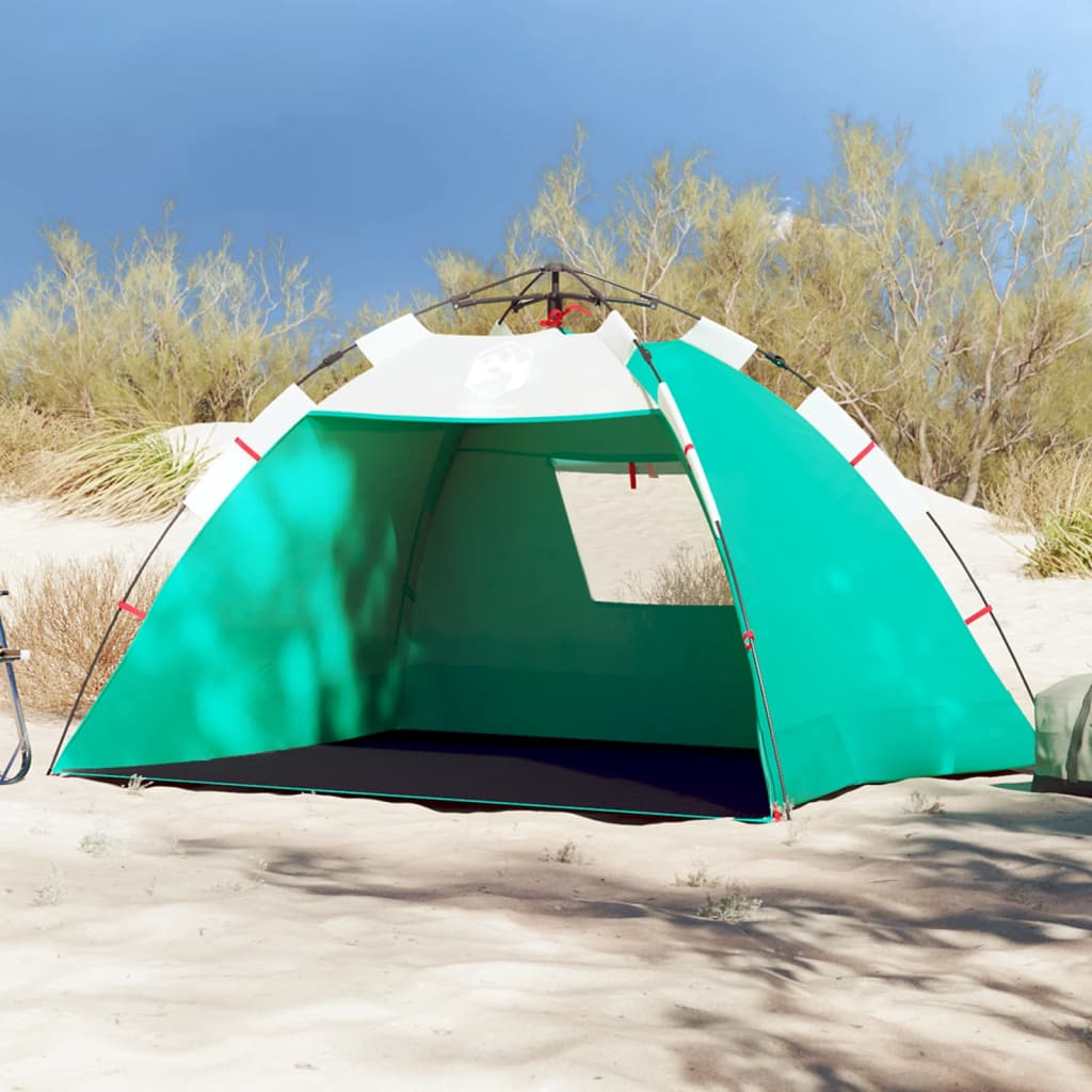 vidaXL Strandzelt 2 Personen Seegrün Quick Release Wasserdicht