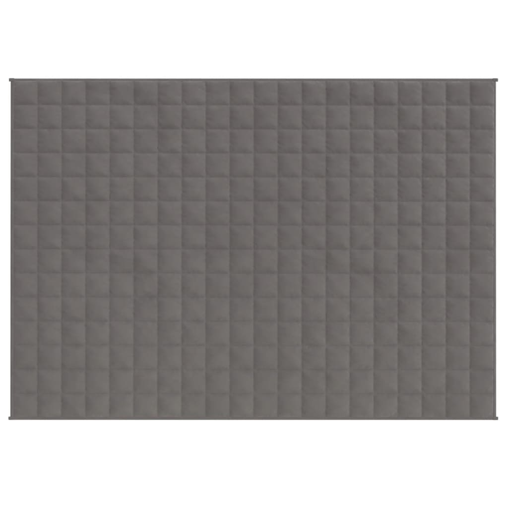 vidaXL Gewichtsdecke Grau 152x203 cm 7 kg Stoff