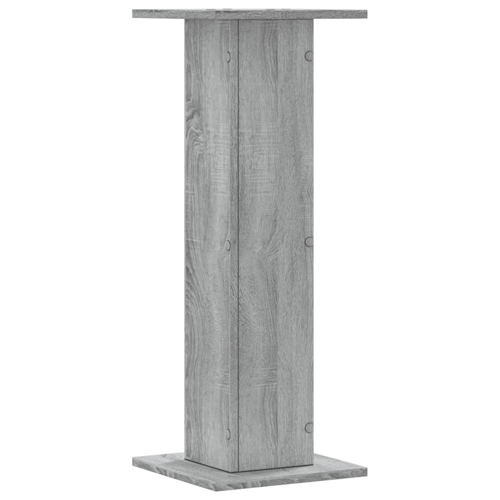 vidaXL Pflanzenständer 2 Stk. Grau Sonoma 30x30x80 cm Holzwerkstoff