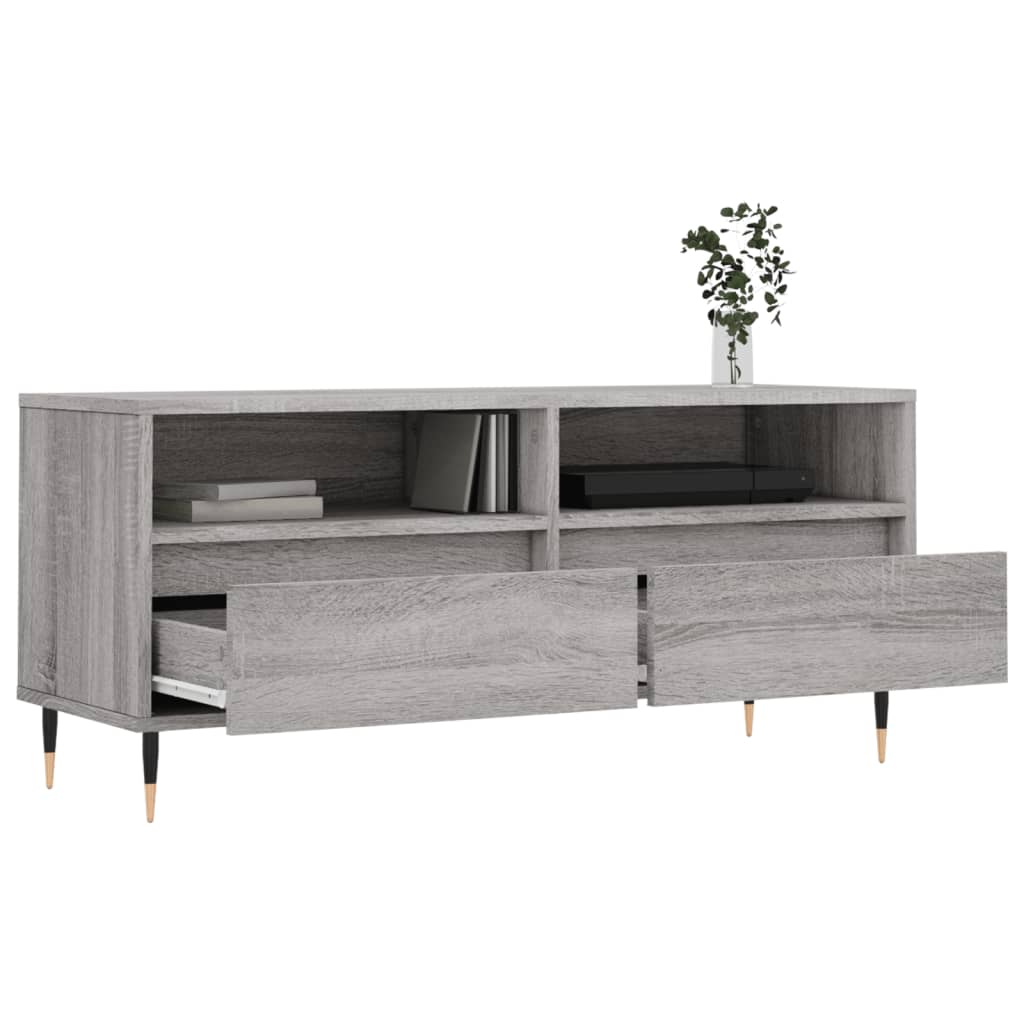 vidaXL TV-Schrank Grau Sonoma 100x34,5x44,5 cm Holzwerkstoff