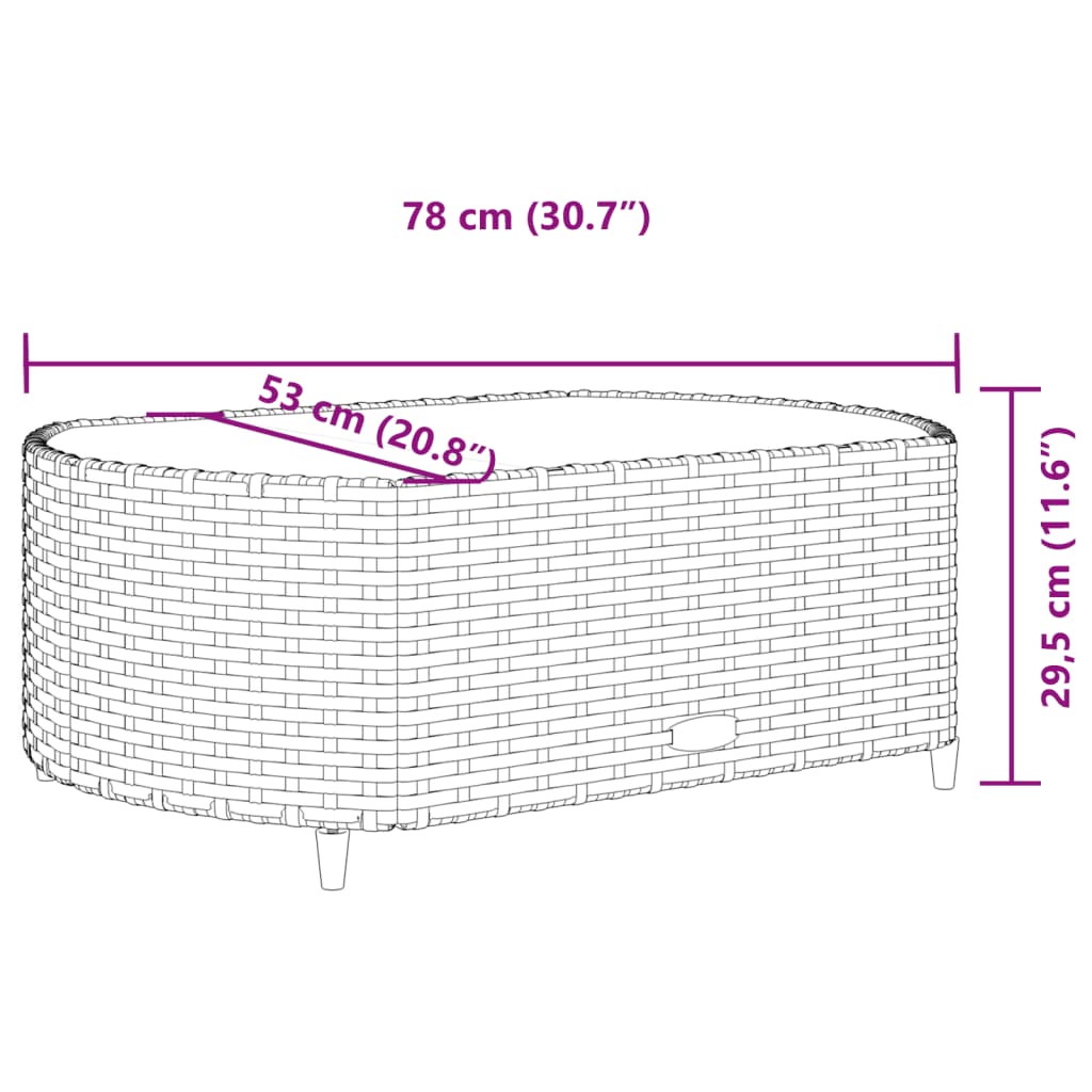 vidaXL 7-tlg. Garten-Sofagarnitur mit Kissen Grau Poly Rattan