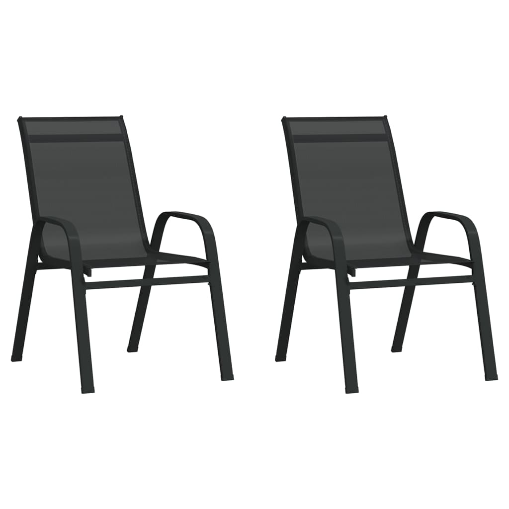 vidaXL 3-tlg. Garten-Bistro-Set Schwarz