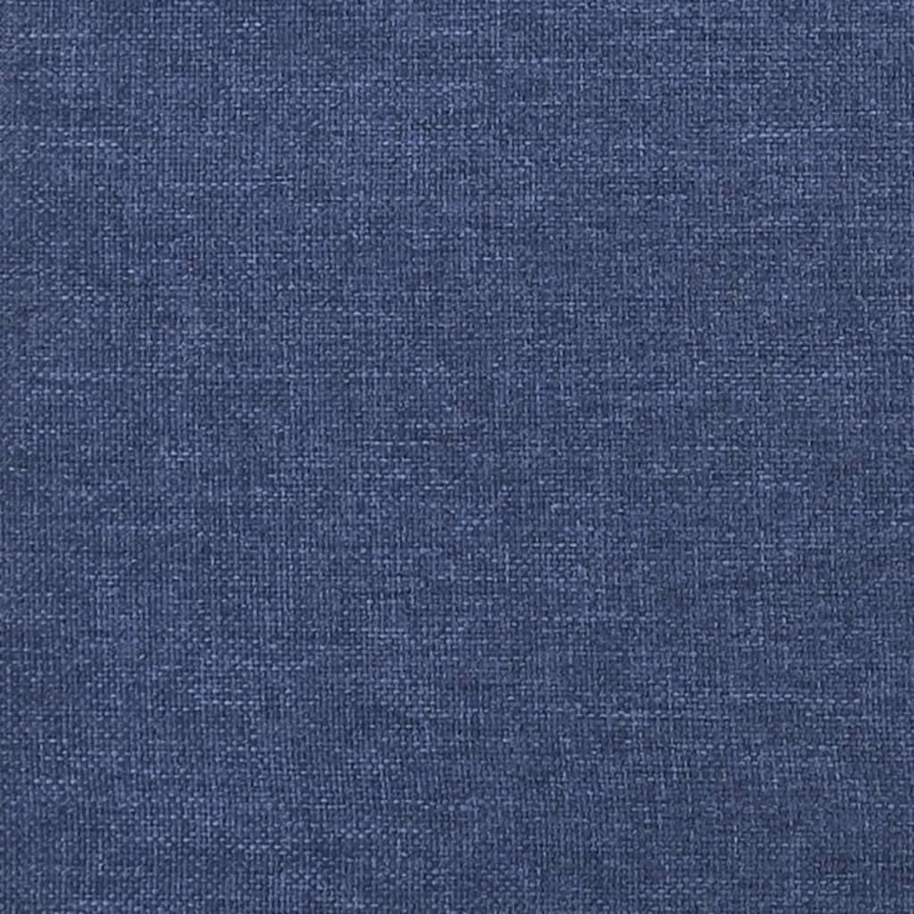 vidaXL Kopfteil mit Ohren Blau 93x23x78/88 cm Stoff