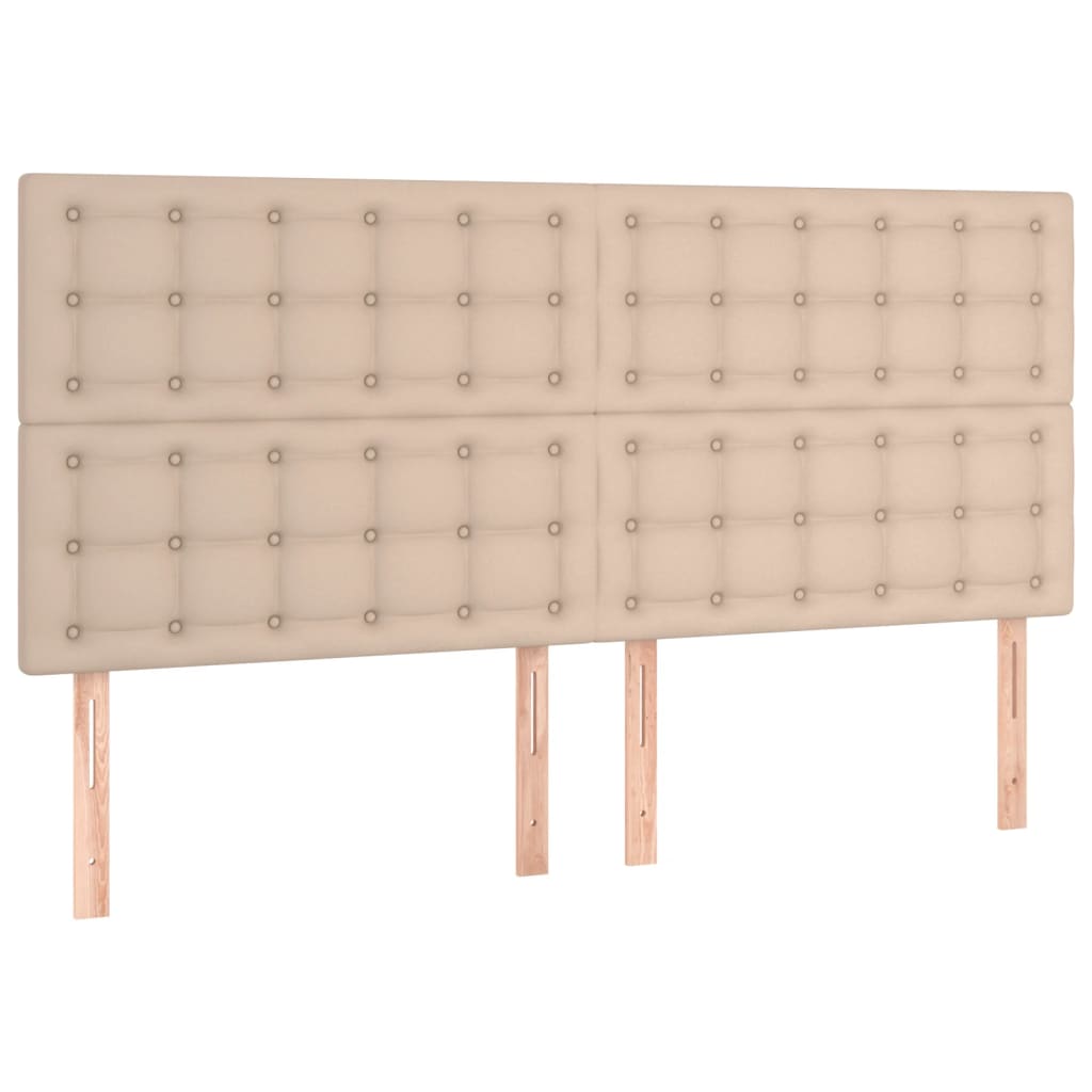 vidaXL Boxspringbett Matratze Cappuccino-Braun 160x200 cm Kunstleder