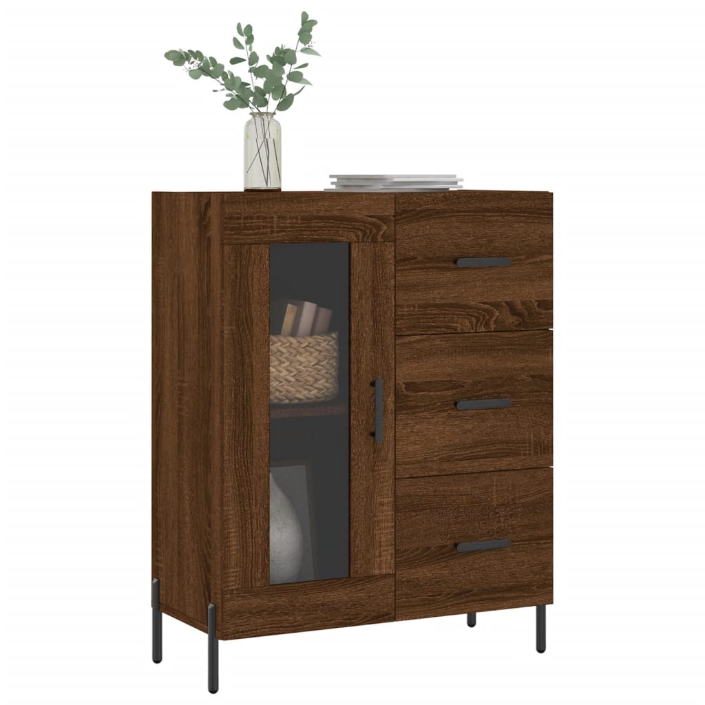 vidaXL Sideboard Braun Eichen-Optik 69,5x34x90 cm Holzwerkstoff