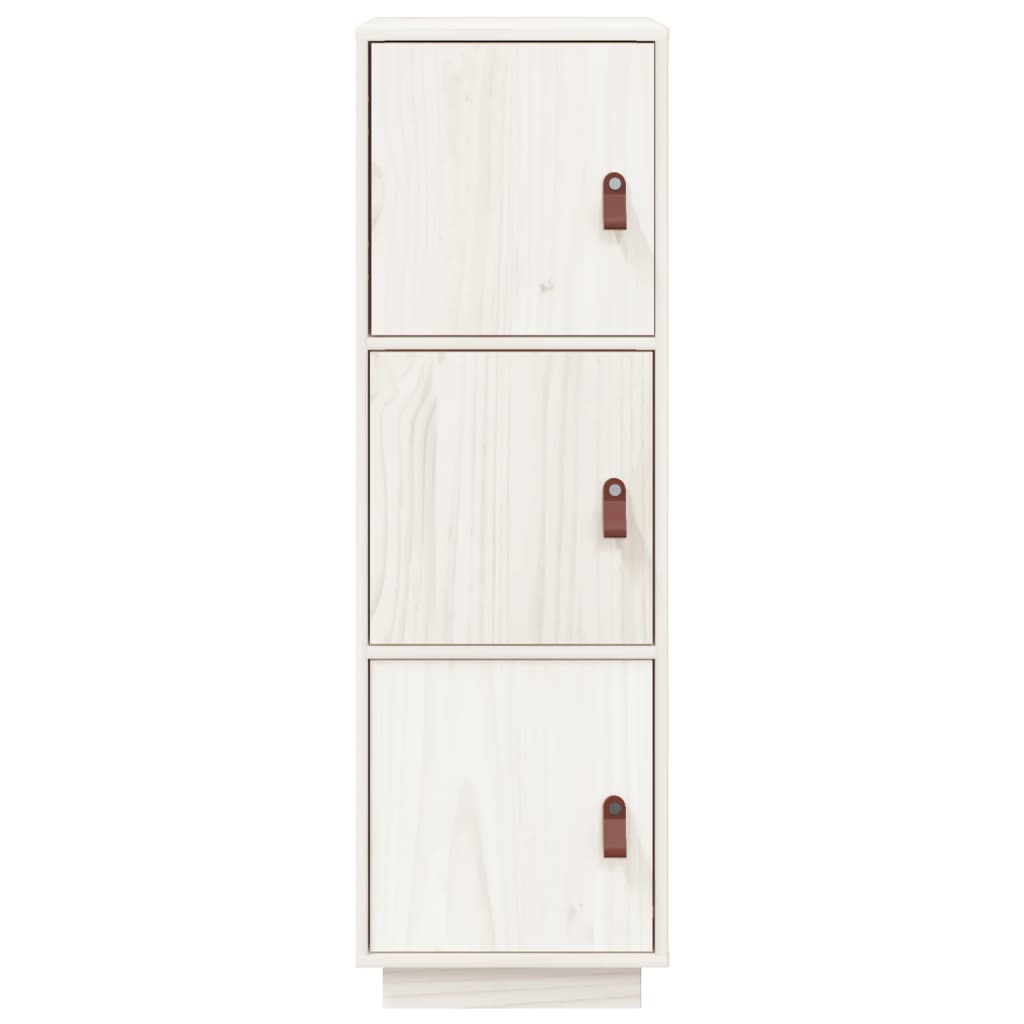 vidaXL Highboard Weiß 34x40x108,5 cm Massivholz Kiefer