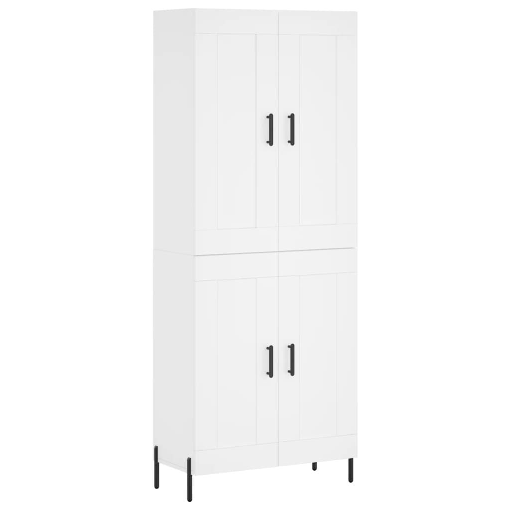 vidaXL Highboard Weiß 69,5x34x180 cm Holzwerkstoff