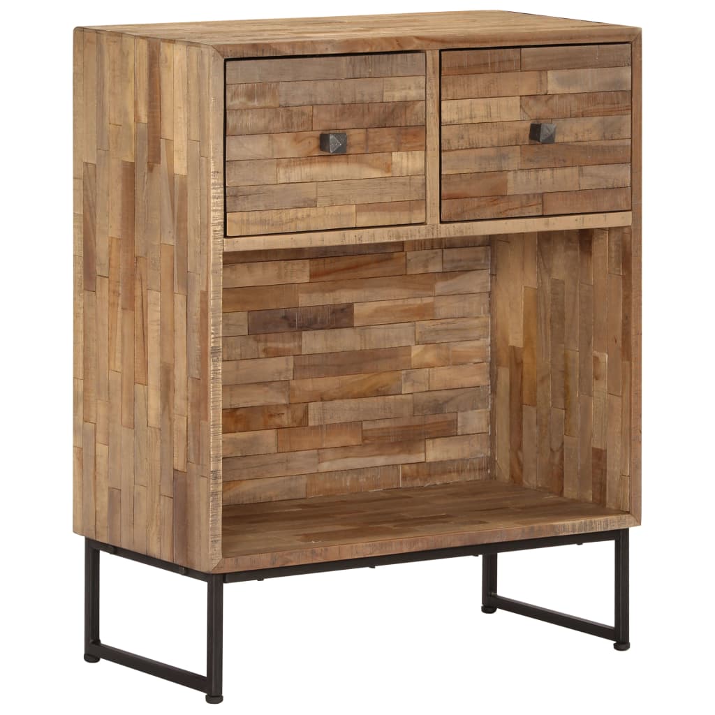 vidaXL Sideboard Recyceltes Teakholz 60x30x75 cm