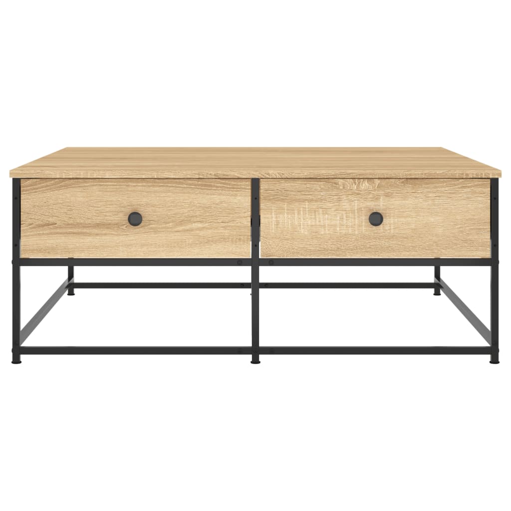 vidaXL Couchtisch Sonoma-Eiche 100x99x40 cm Holzwerkstoff