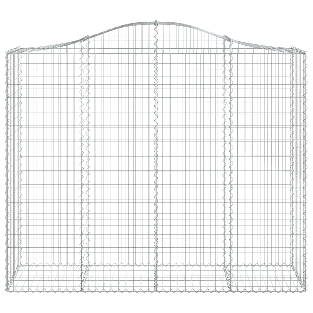 vidaXL Gabionen mit Hochbogen 20Stk. 200x50x160/180cm Verzinktes Eisen