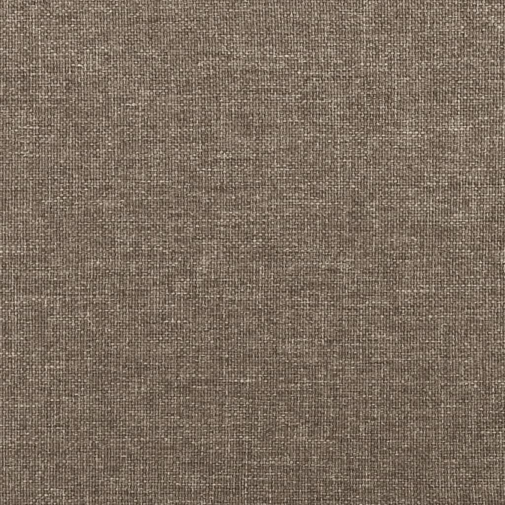 vidaXL Kopfteile 2 Stk. Taupe 100x5x78/88 cm Stoff