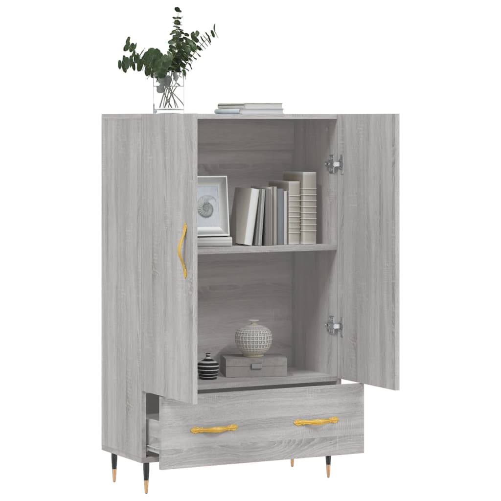 vidaXL Highboard Grau Sonoma 69,5x31x115 cm Holzwerkstoff