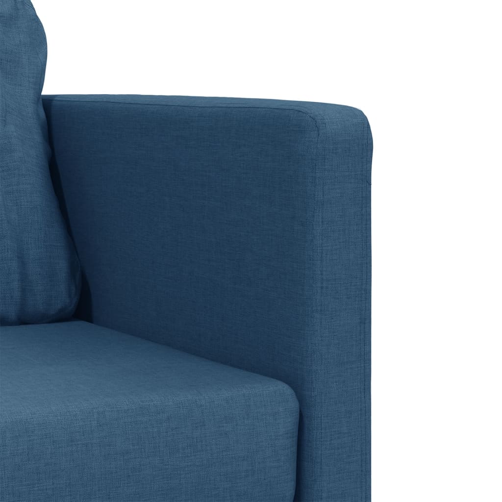 vidaXL Bodensofa mit Schlaffunktion Blau 112x174x55 cm Stoff