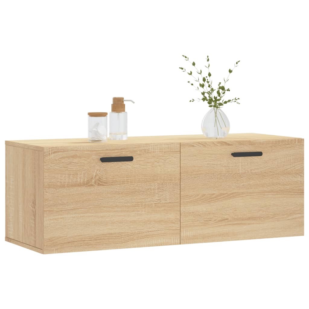 vidaXL Wandschrank Sonoma-Eiche 100x36,5x35 cm Holzwerkstoff