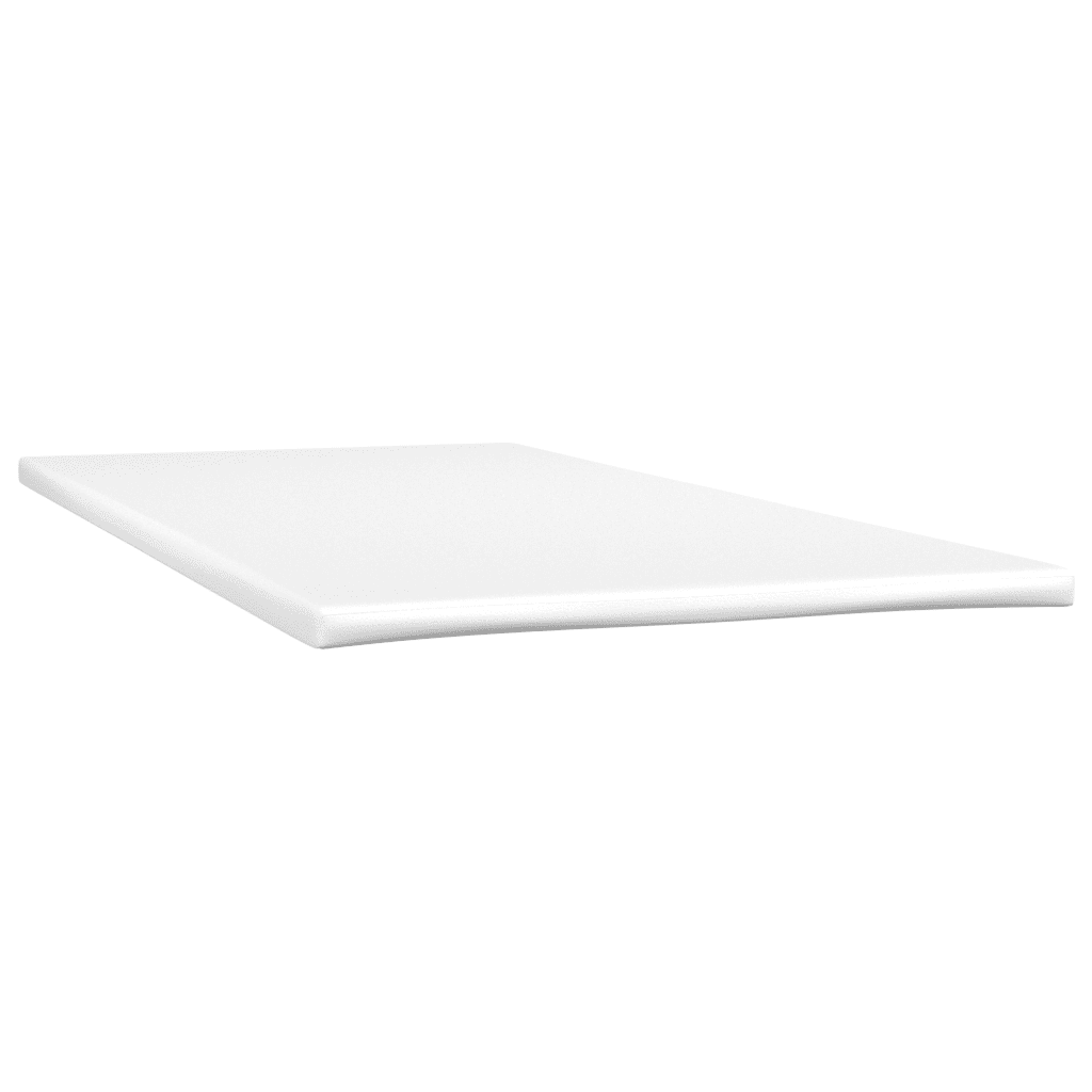 vidaXL Boxspringbett mit Matratze Grau 90x200 cm Kunstleder