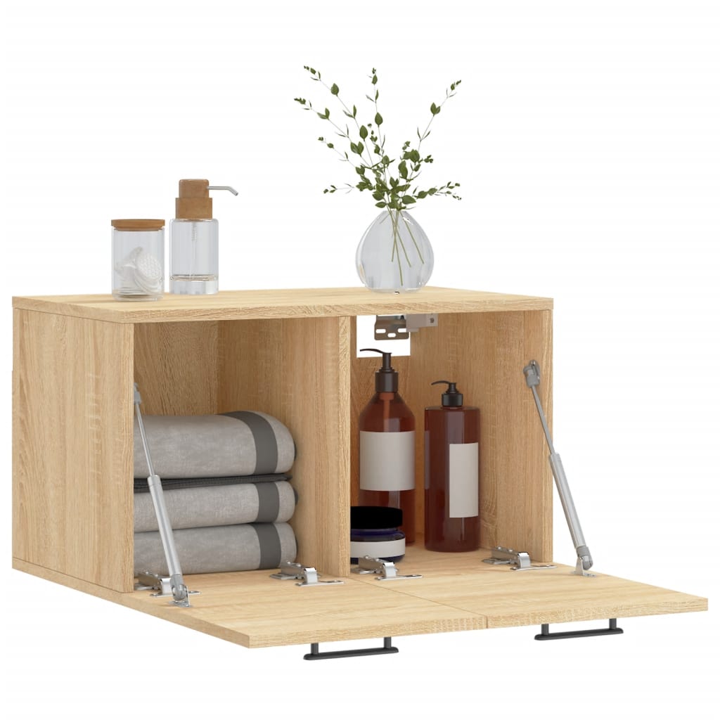 vidaXL Wandschrank Sonoma-Eiche 60x36,5x35 cm Holzwerkstoff