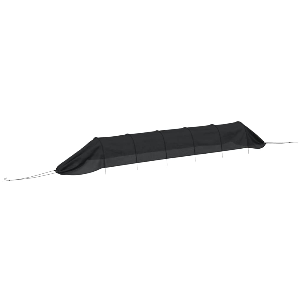 vidaXL Netztunnel Schwarz 300x50x48,5 cm Stahl und Polyethylen