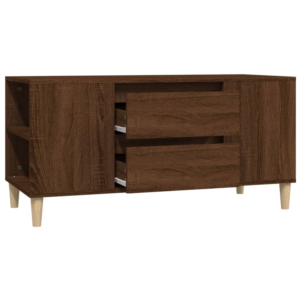 vidaXL TV-Schrank Braun Eichen-Optik 102x44,5x50 cm Holzwerkstoff