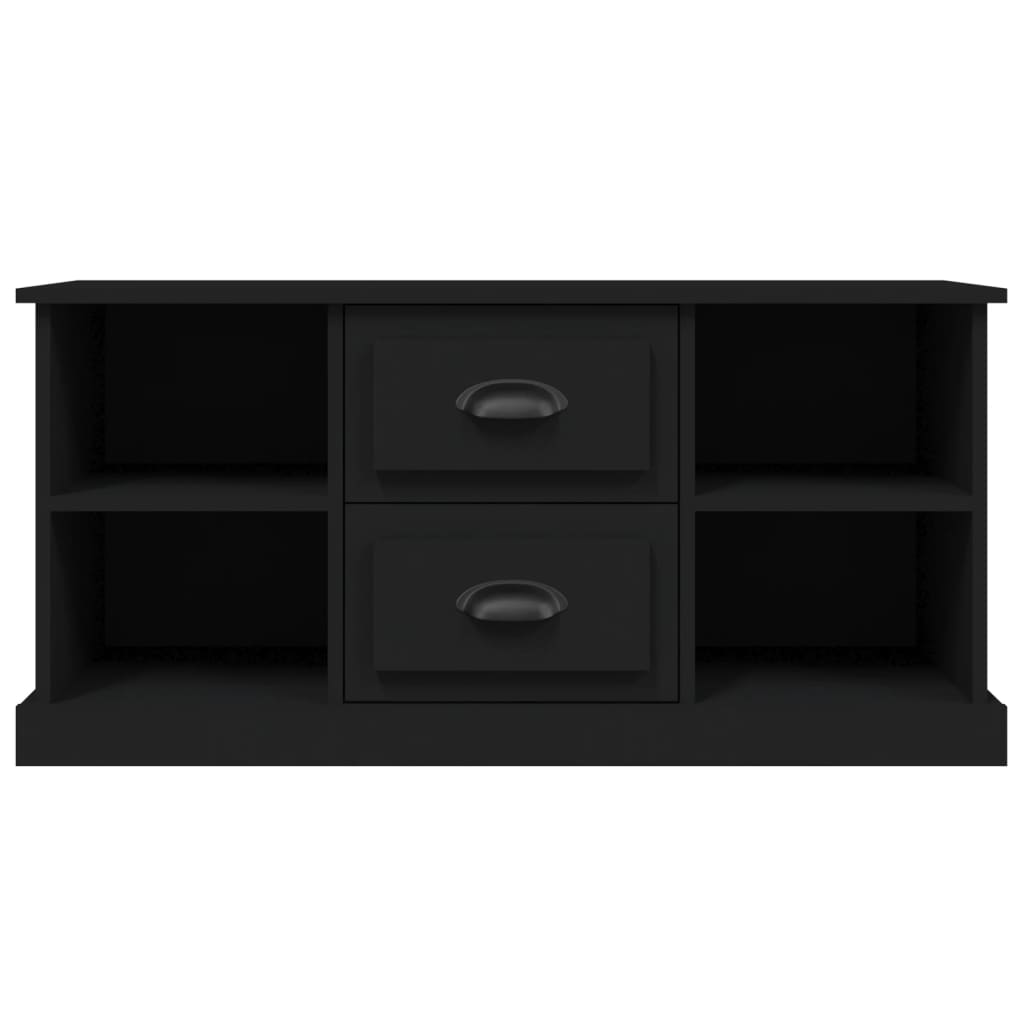 vidaXL TV-Schrank Schwarz 99,5x35,5x48 cm Holzwerkstoff