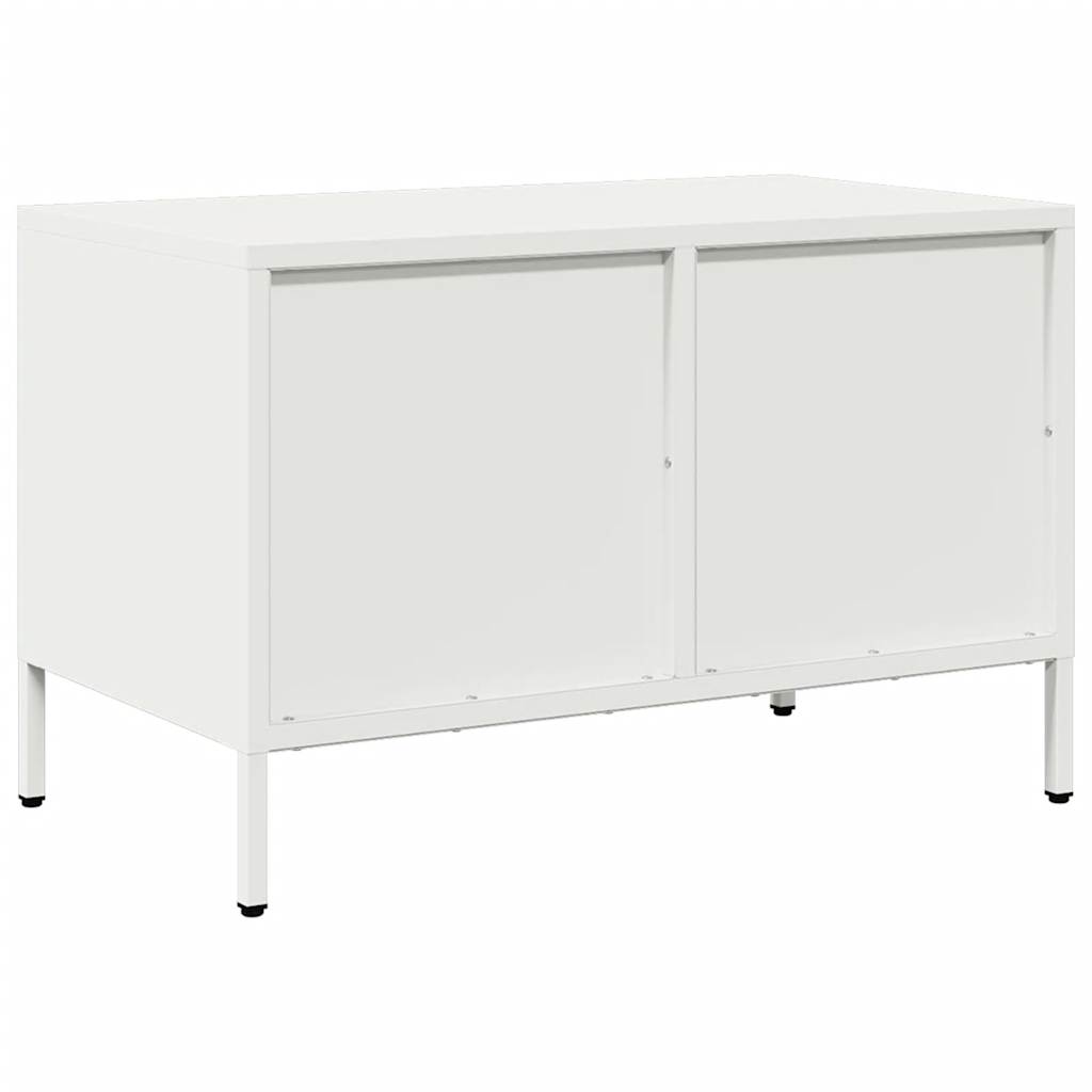 vidaXL TV-Schrank Weiß 68x39x43,5 cm Kaltgewalzter Stahl