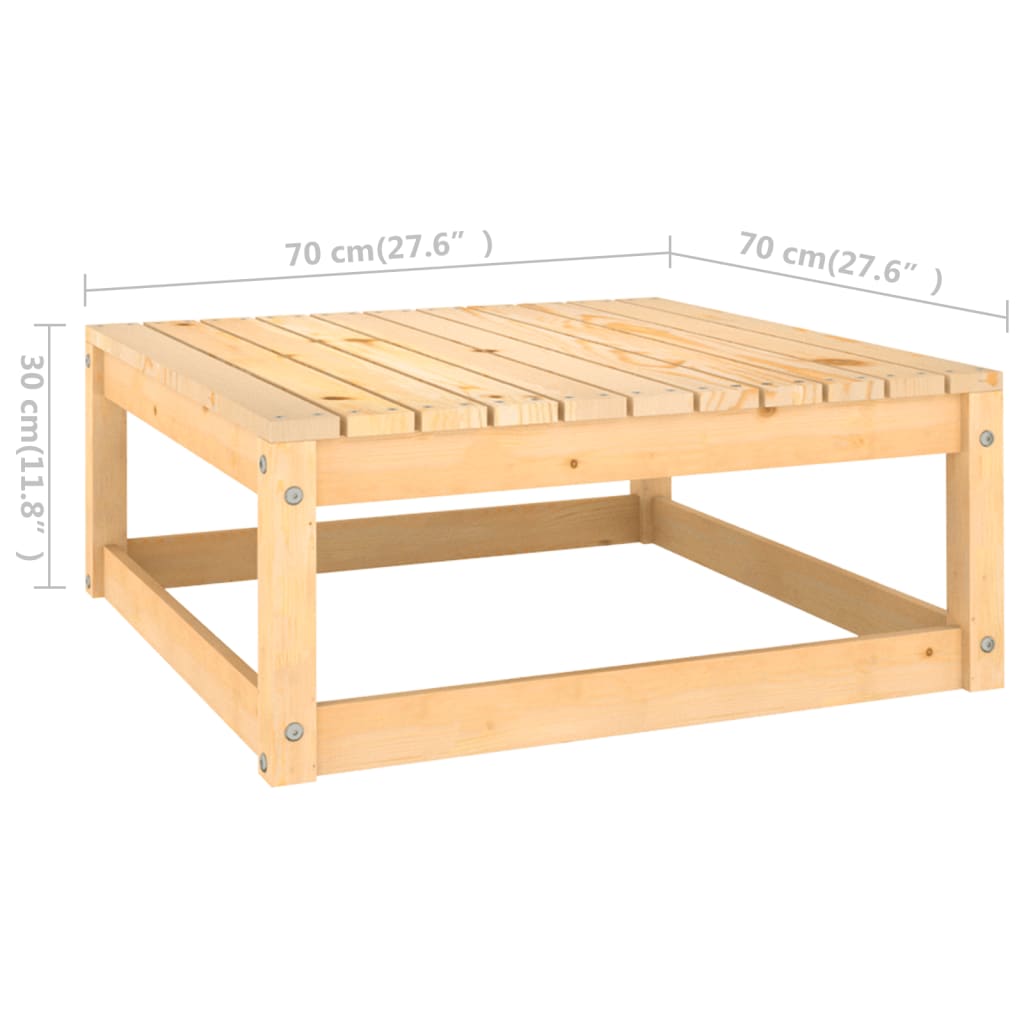 vidaXL 9-tlg. Garten-Lounge-Set mit Kissen Massivholz Kiefer