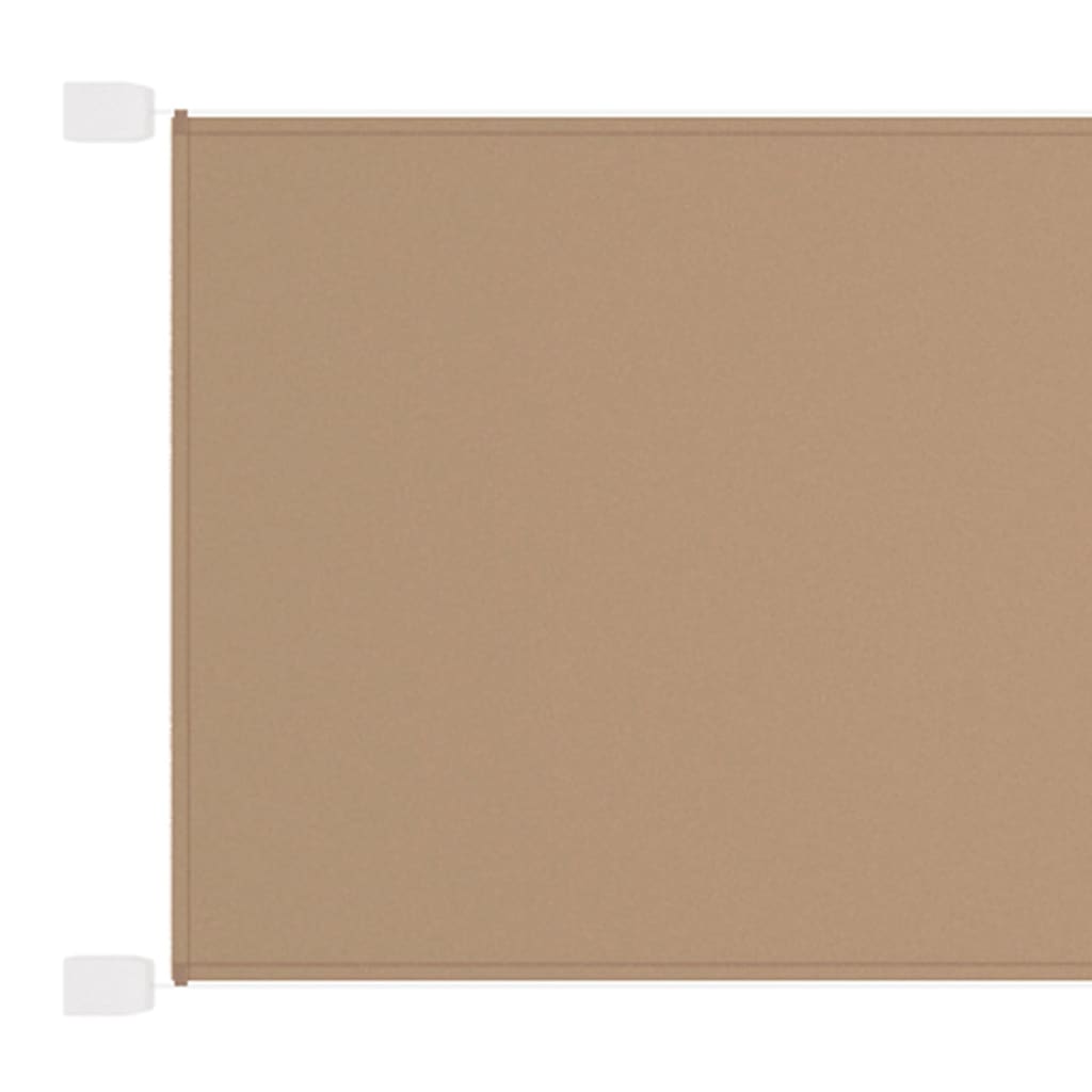 vidaXL Senkrechtmarkise Taupe 60x1200 cm Oxford-Gewebe