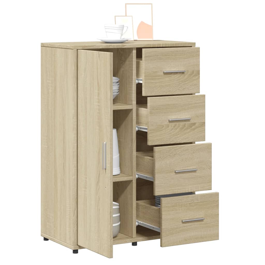 vidaXL Sideboard Sonoma-Eiche 60x31x84 cm Holzwerkstoff