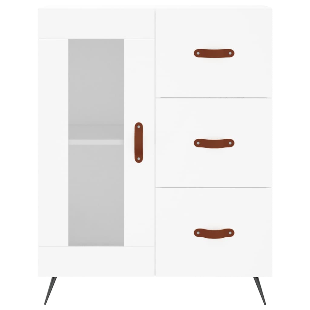 vidaXL Highboard Weiß 69,5x34x180 cm Holzwerkstoff