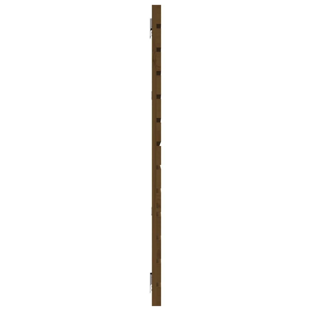 vidaXL Wand-Kopfteil Honigbraun 156x3x91,5 cm Massivholz Kiefer