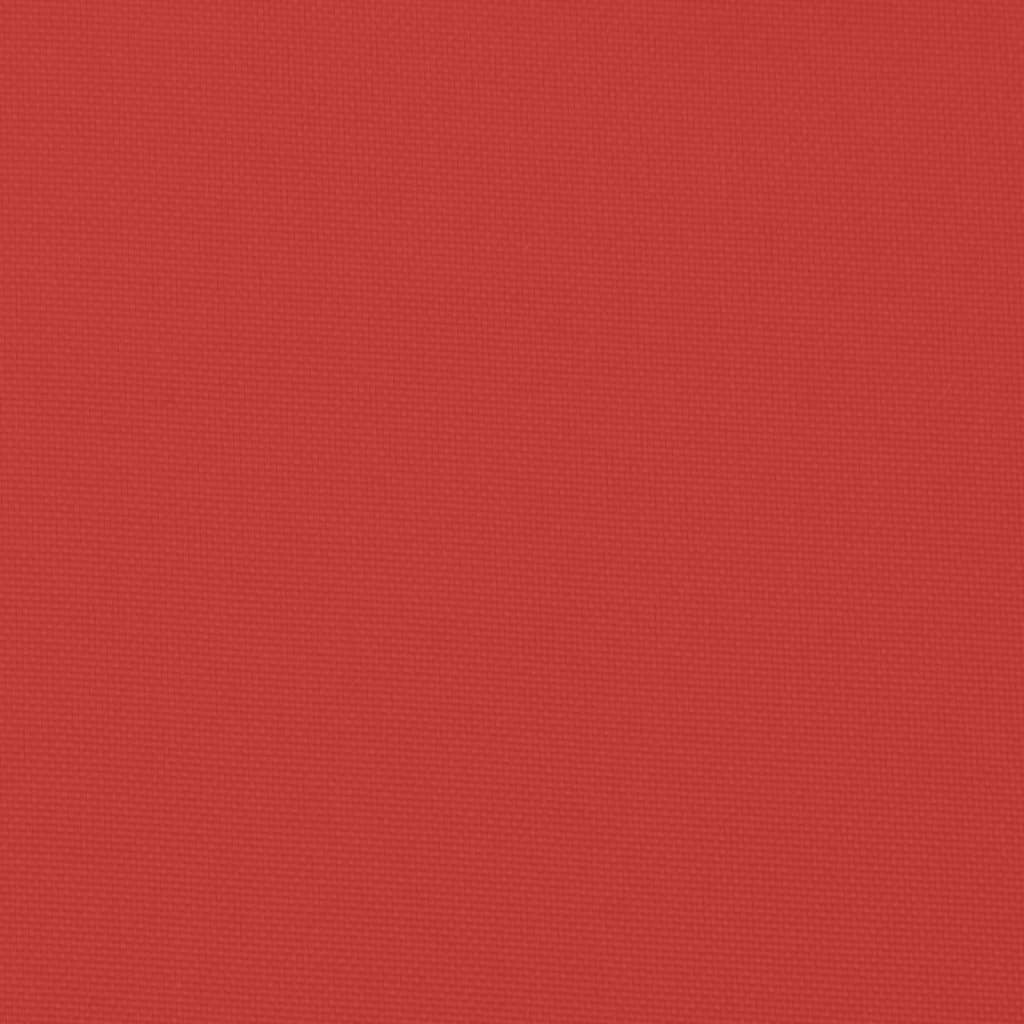 vidaXL Palettenkissen Rot 50x50x12 cm Stoff