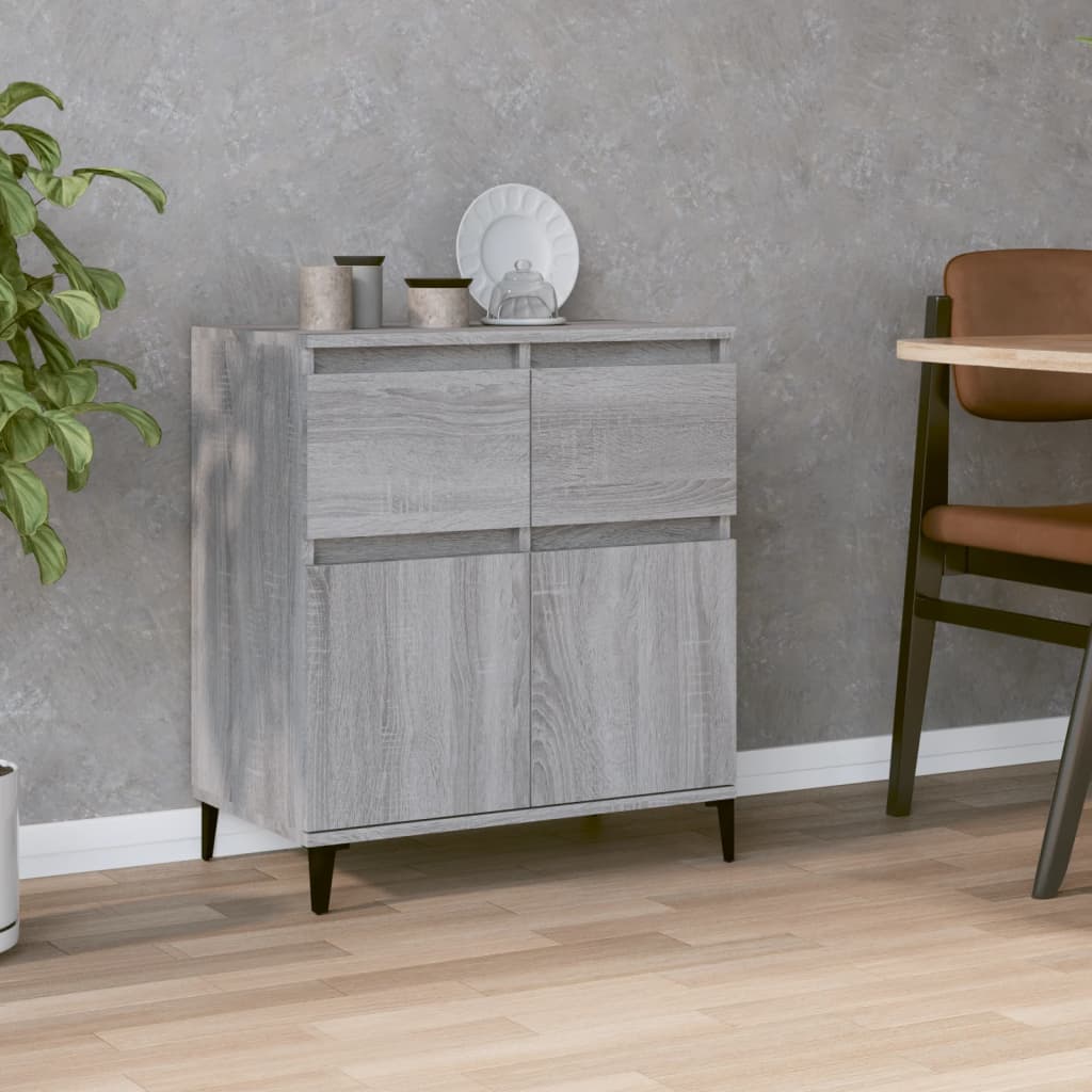 vidaXL Sideboard Grau Sonoma 60x35x70 cm Holzwerkstoff