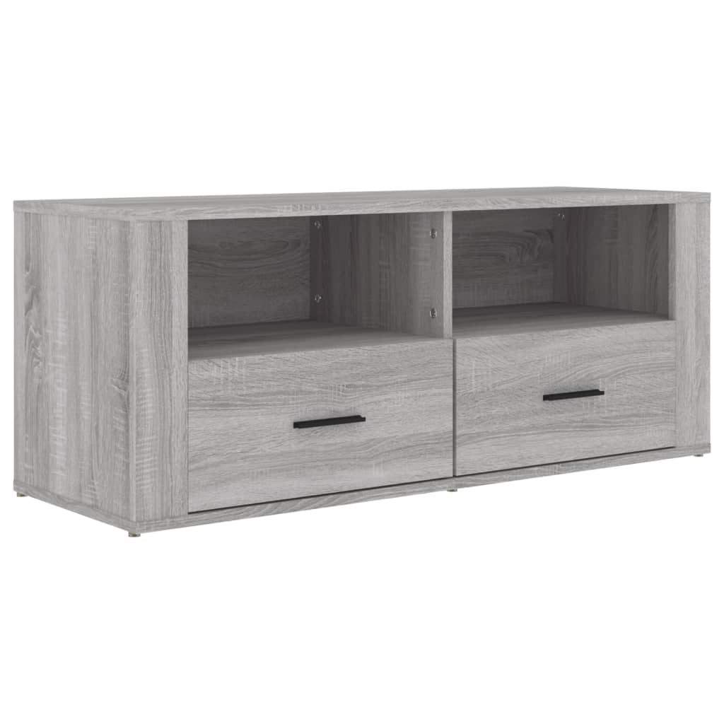 vidaXL TV-Schrank Grau Sonoma 100x35x40 cm Holzwerkstoff