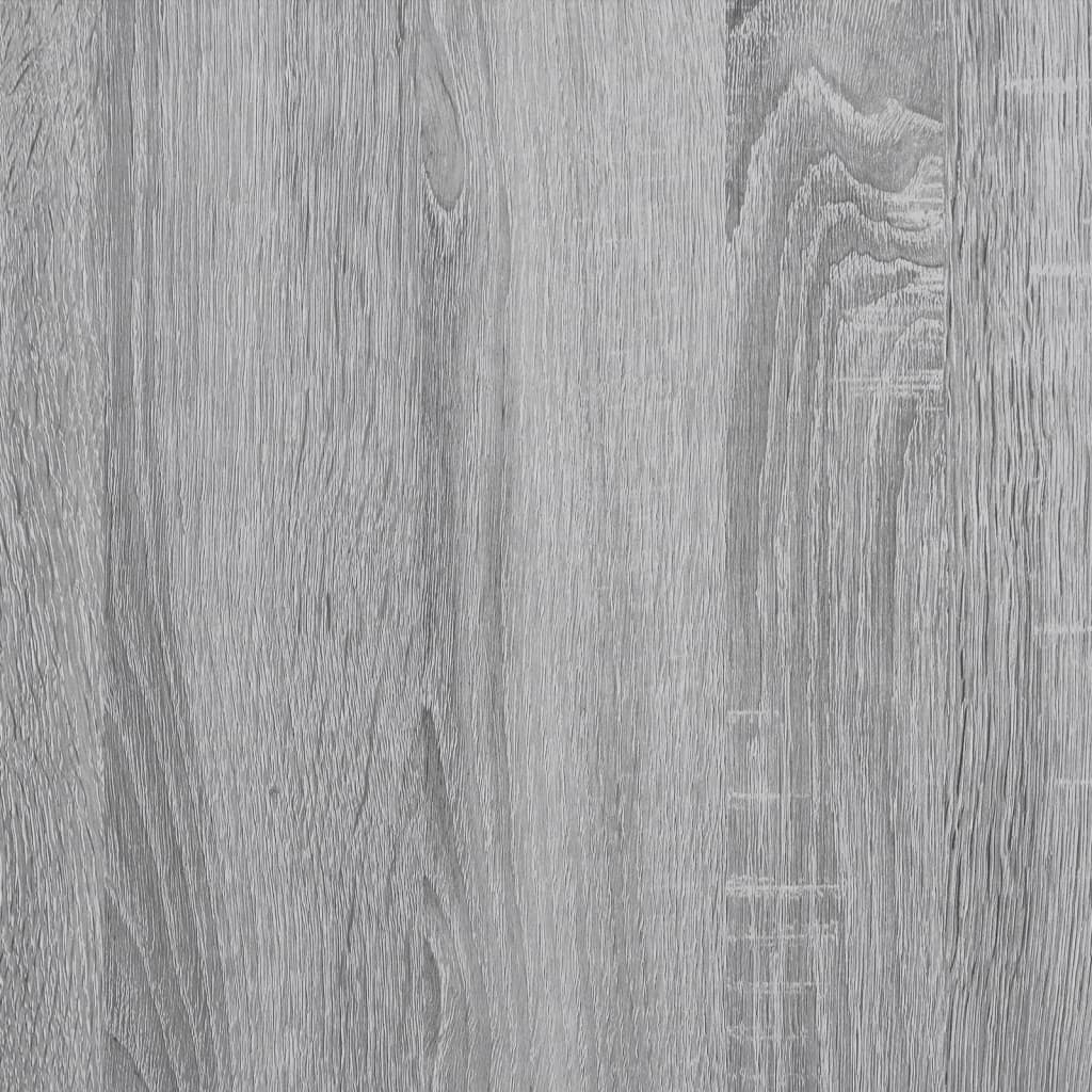vidaXL Bettgestell Grau Sonoma 120x200 cm Holzwerkstoff