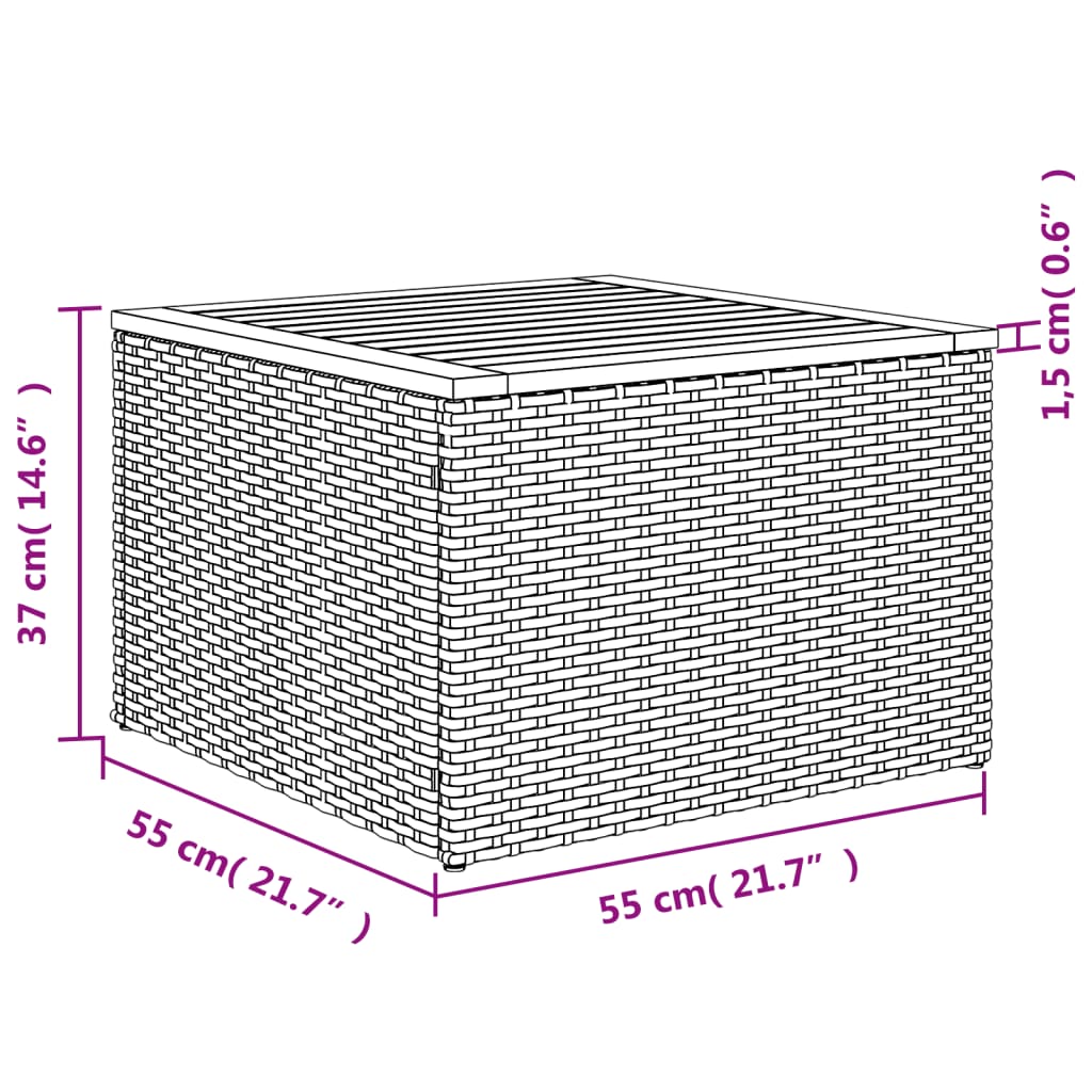 vidaXL 13-tlg. Garten-Sofagarnitur mit Kissen Grau Poly Rattan