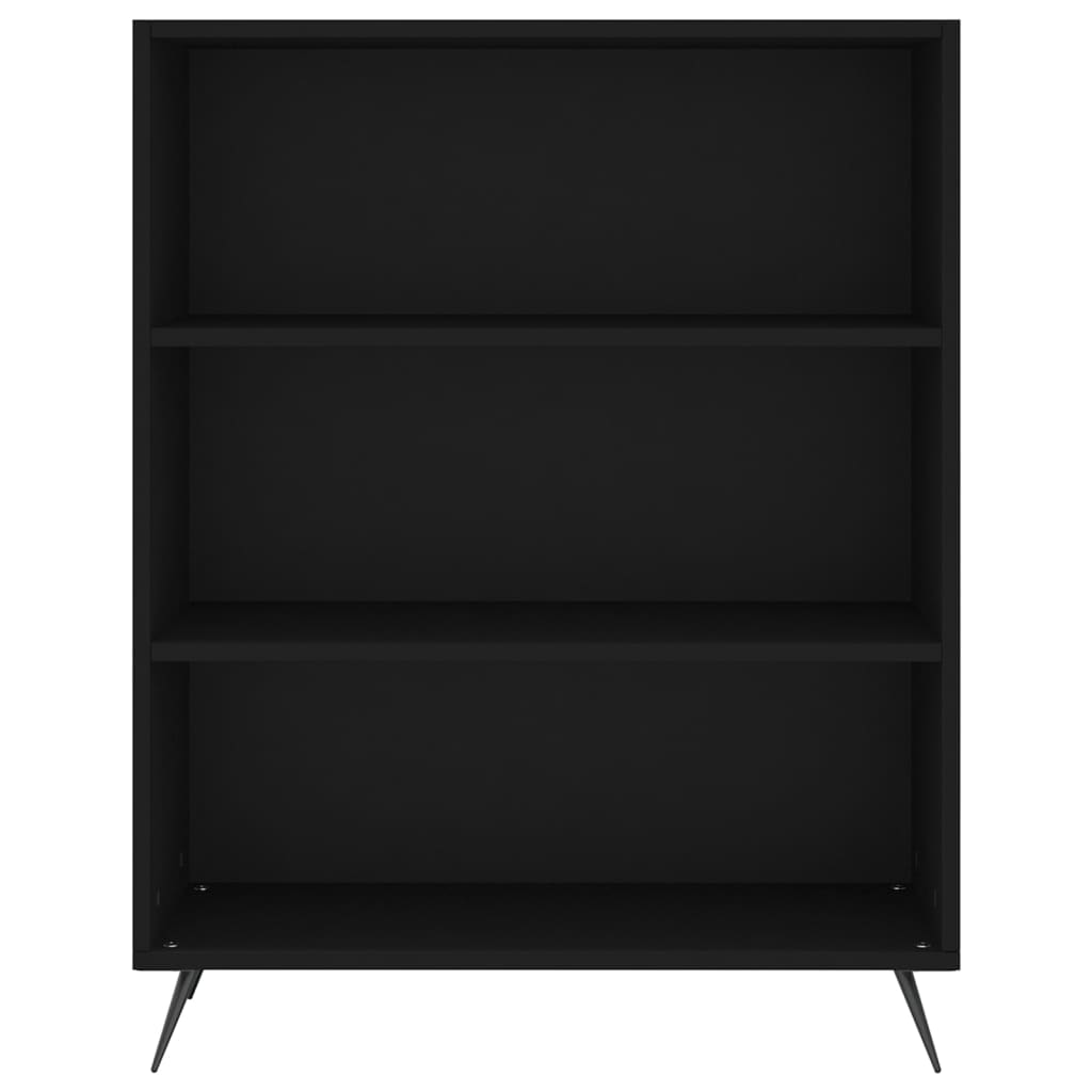 vidaXL Highboard Schwarz 69,5x34x180 cm Holzwerkstoff