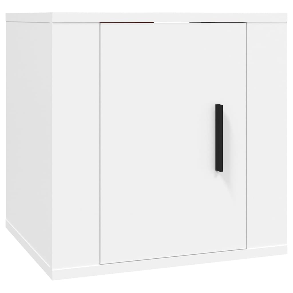 vidaXL 4-tlg. TV-Schrank-Set Weiß Holzwerkstoff