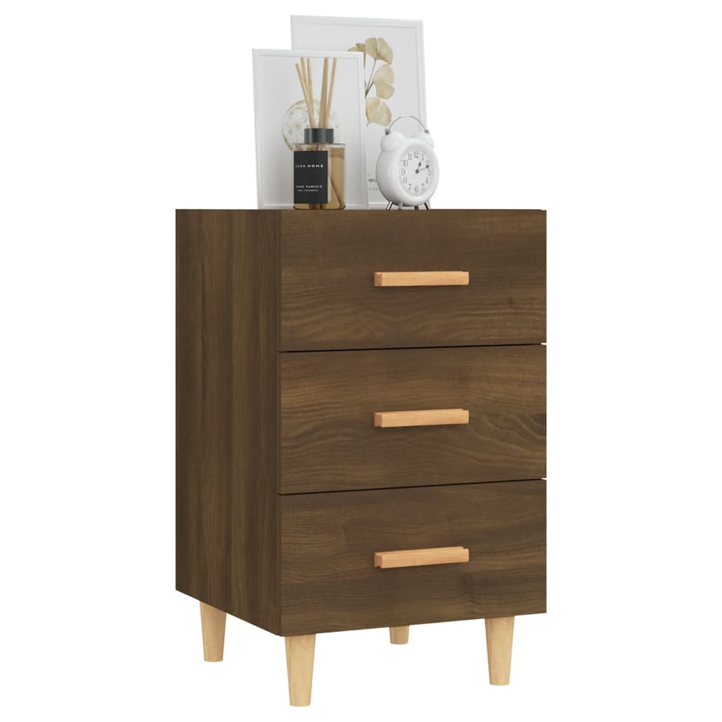 vidaXL Nachttisch Braun Eichen-Optik 40x40x66 cm Holzwerkstoff