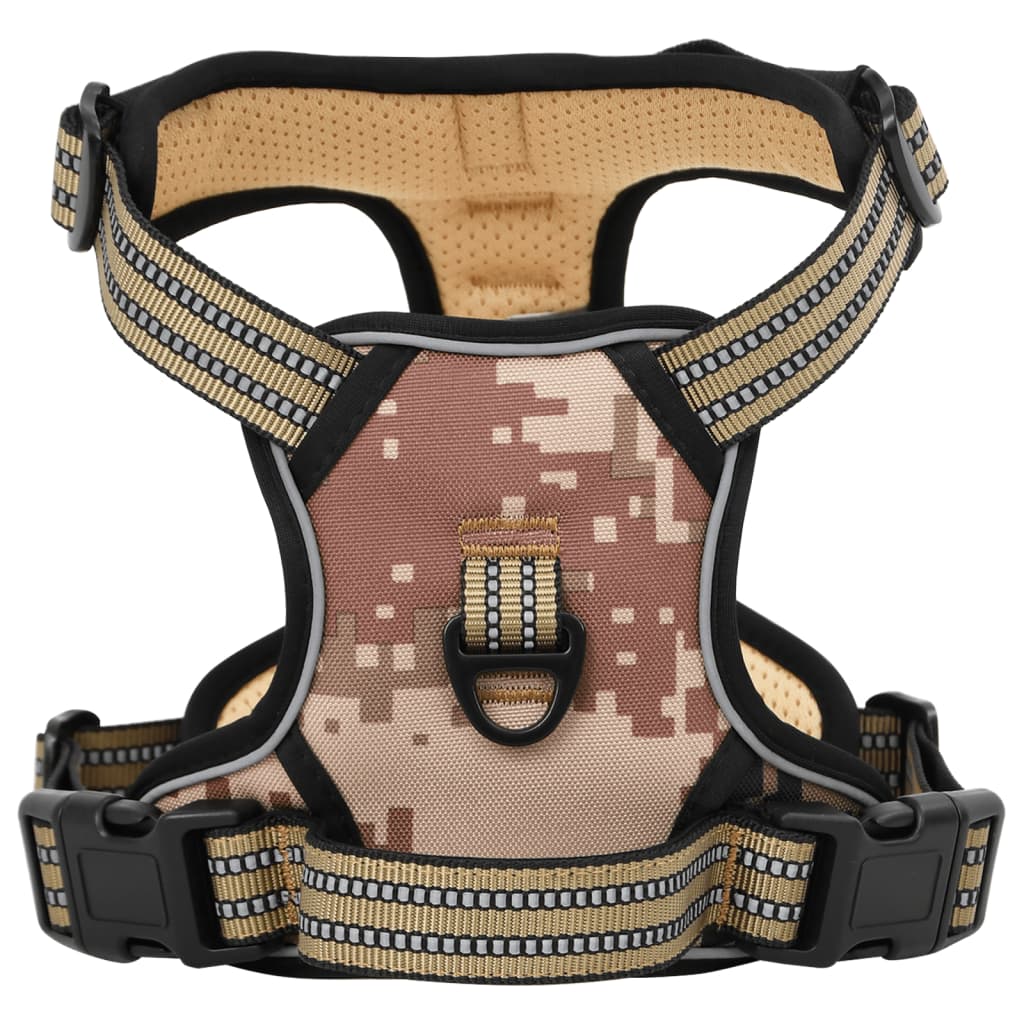 vidaXL Hundegeschirr mit Leine & Halsband Verstellbar Camouflage L