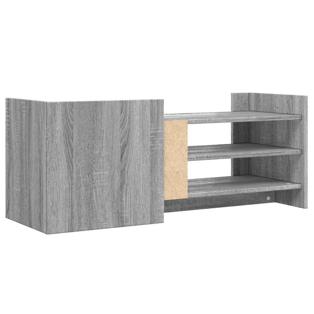 vidaXL TV-Schrank Grau Sonoma 100x35x40 cm Holzwerkstoff