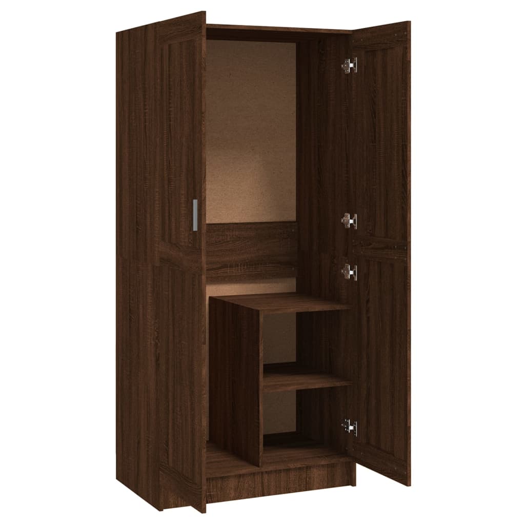 vidaXL Kleiderschrank Braun Eichen-Optik 82,5x51,5x180cm Holzwerkstoff