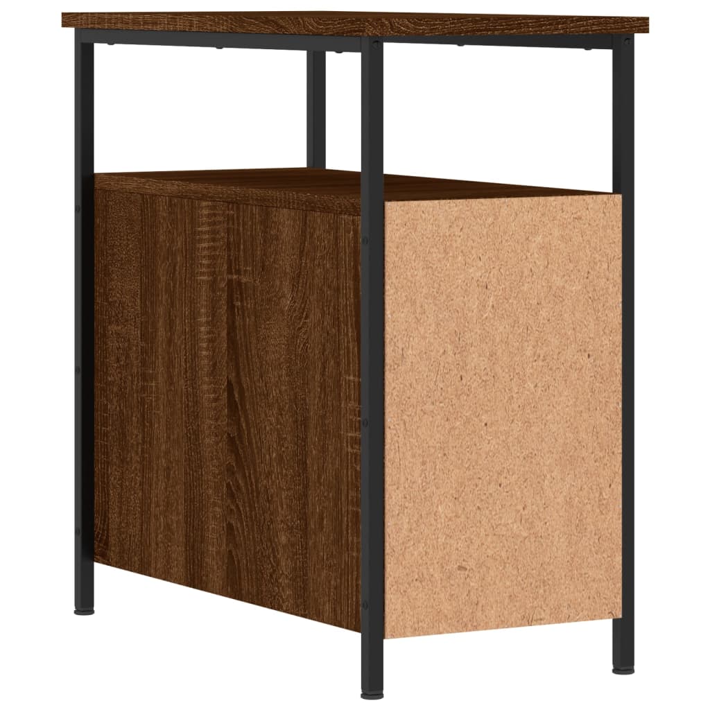 vidaXL Nachttisch Braun Eichen-Optik 30x60x60 cm Holzwerkstoff